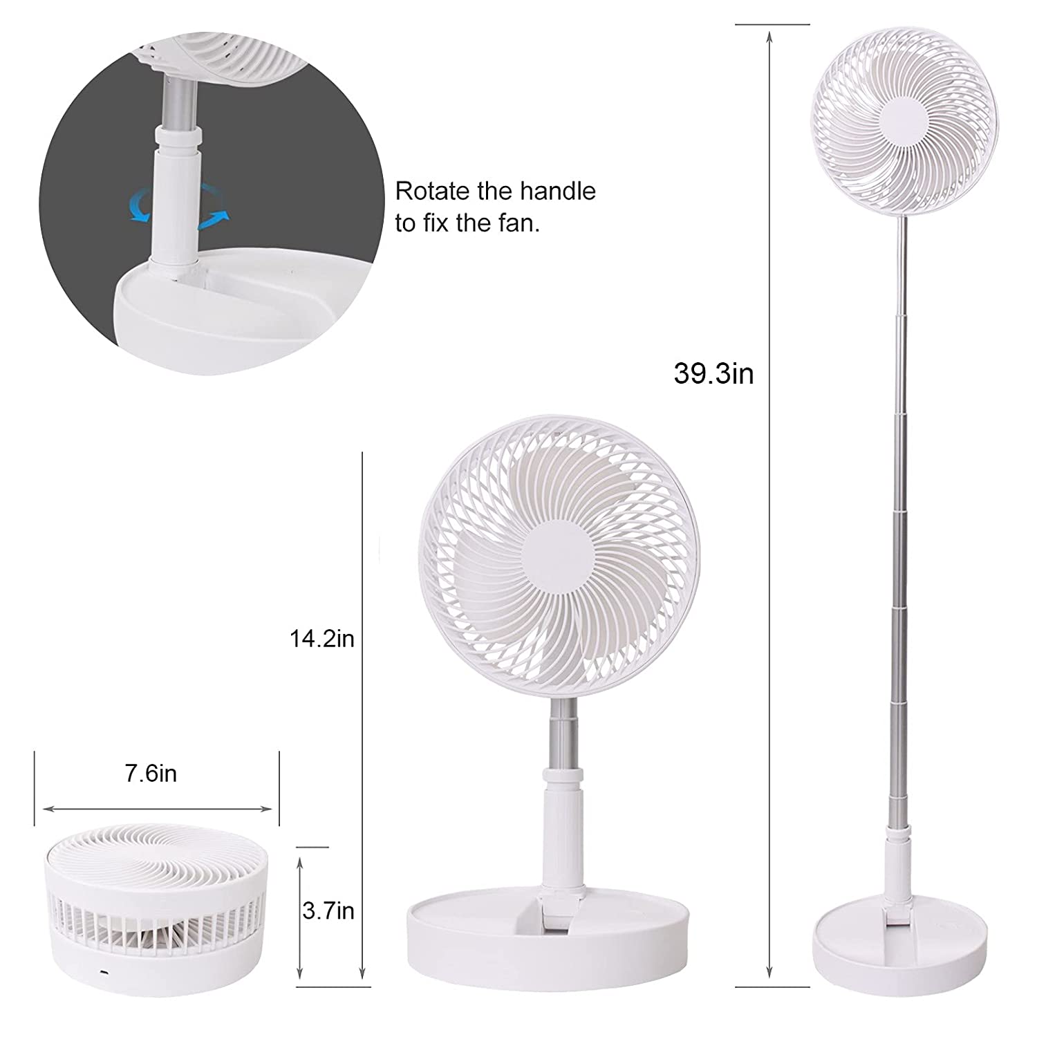 7206 TELESCOPIC ELECTRIC DESKTOP FAN, HEIGHT ADJUSTABLE, FOLDABLE & PORTABLE FOR TRAVEL/CARRY | SILENT TABLE TOP PERSONAL FAN FOR BEDSIDE, OFFICE TABLE DeoDap 7206 TELESCOPIC ELECTRIC DESKTOP FAN, HEIGHT ADJUSTABLE, FOLDABLE & PORTABLE FOR TRAVEL/CARRY | SILENT TABLE TOP PERSONAL FAN FOR BEDSIDE, OFFICE TABLE DeoDap